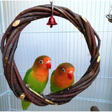 Solid Wood Parrot Stand Training Bird Stand Parrot Toys Desktop Training Stand Pole Interactive Playground Small Pet supplies
