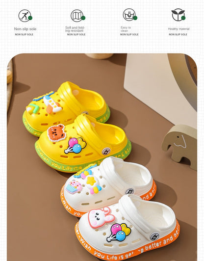 Children's Sandals and Slippers Cartoon Soft Sole Anti Slip Children's Shoes Girls' Indoor Home Shoes Boys' Sandals  Kids Shoes