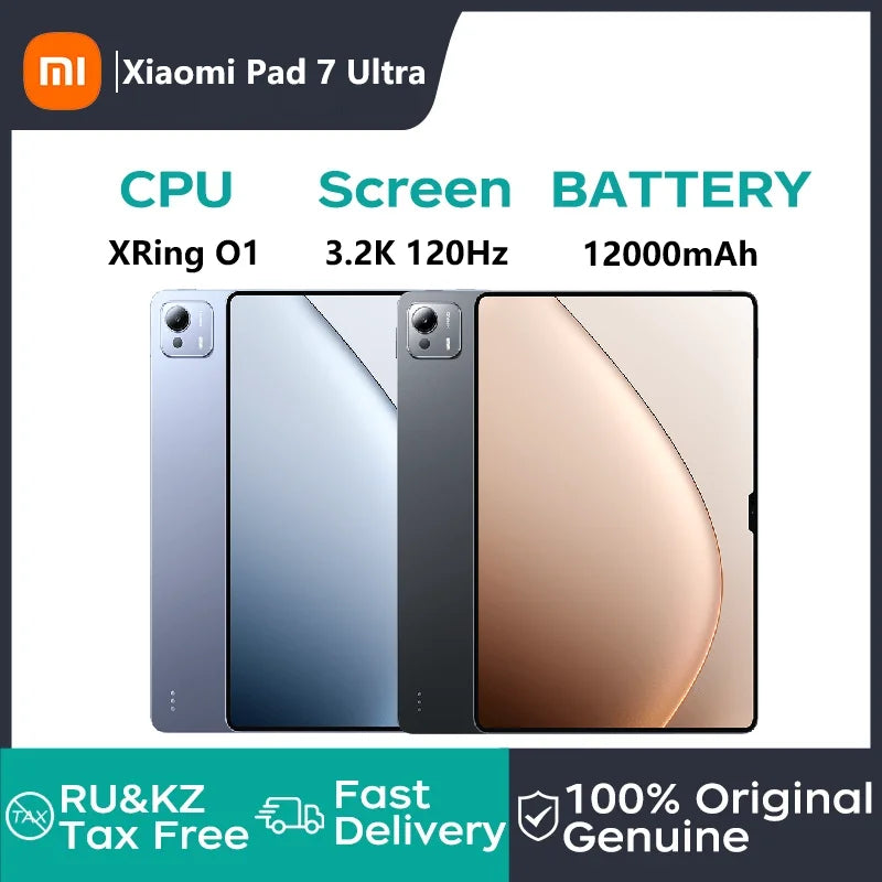 Xiaomi Pad 7 Ultra 2025 14-inch 3.2K OLED screen XuanYuan Rings O1 3nm processor Xiaomi HyperOS 2 Tablet 12000mAh 120W Tablet PC