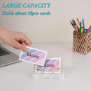 Marble Business Card Holder Organizer Desktop  Name Card Display Stand Table Memo Pad Cards Storage Shelf Office Supplies