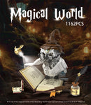Magical World Owl Doctor Magic Book and Lights Building Blocks Bricks Animal Bird Models Boys Assembly Toys Kid Christmas Gifts