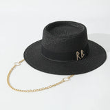 Summer Straw Hats for Women Ribbon Decoration Elegant Ladies Party Dress Hats Travel Beach Sun Hat Chapeau Femme