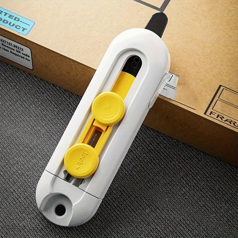 Box Cutter Mini Magnetic Box Cutter Box Cutter Safety Lock For Opening Packages Cartons Box Opener Razor Perfect For Home Use