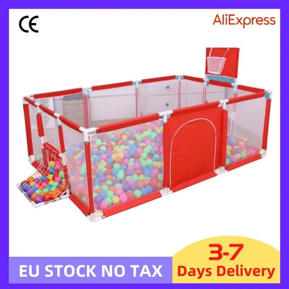 New Arrival Baby Playpen For Children Safety Barrier For Newborn Playground Basketball Ball Pit Playpen Indoor Baby Playground