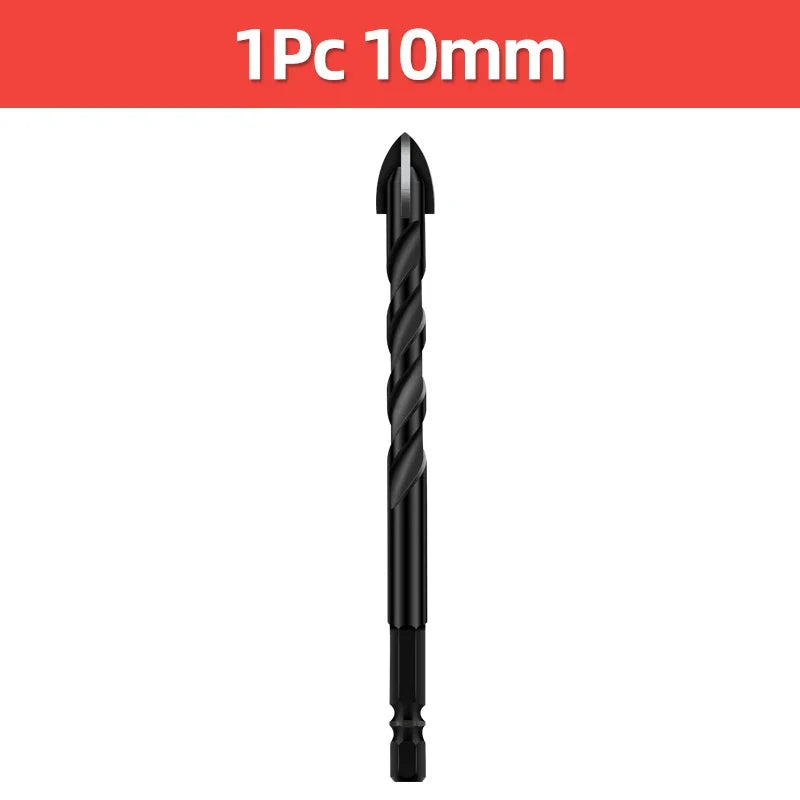 Cross Hex Tile Drill Bit For Glass Concrete Ceramic Tile Hole Opener Tungsten Carbide Hard Alloy Bits Set Tools 3 4 5 6 8 10 12mm