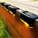 16 PCs Solar Outdoor Deck Lights Commercial Street LED Step Lights suitable for balconies terraces stairs fences lanes paths