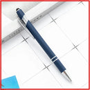 20-200 Pens Wholesale Metal Ballpoint Pen Touch Screen Pen Office School Advertising Pen Custom Logo Text Laser Engraving