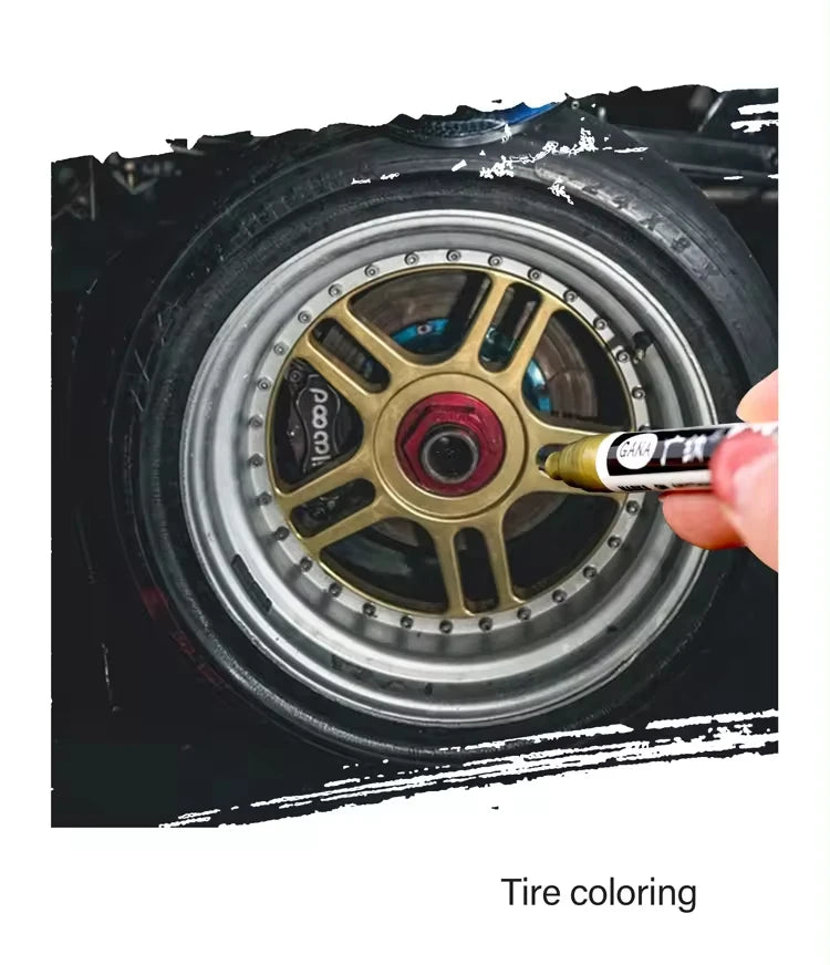 Fine tip permanent Paint Marker Pen DIY Paint Metallic Pen Permanent Gold SILVER Marker Touch Up,School Model Painting