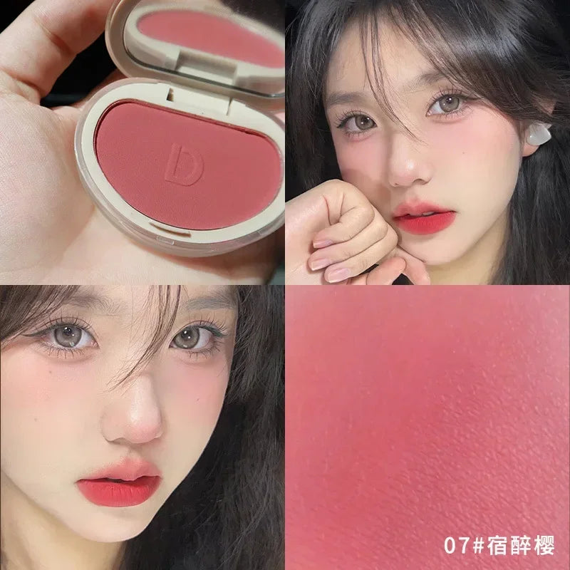 1PC Blush Makeup Palette Cute 7 Color Mineral Powder Blue Pink Rouge Long Lasting Natural Cheek Tint Waterproof Blusher Cosmetic