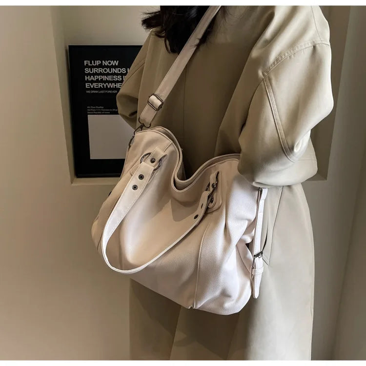 Soft Interior Compartment Shoulder Bags 2026 High Quality Contrasting Colors Bags for Women Fashion Zipper Pu Women's Handbags