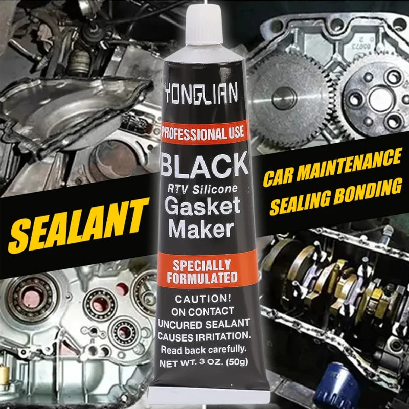 Automotive Gasket Sealant Car Engine Black Silicone-free Sealant Universal Waterproof Oil-resistant Adhesive Glue Repair Sealer