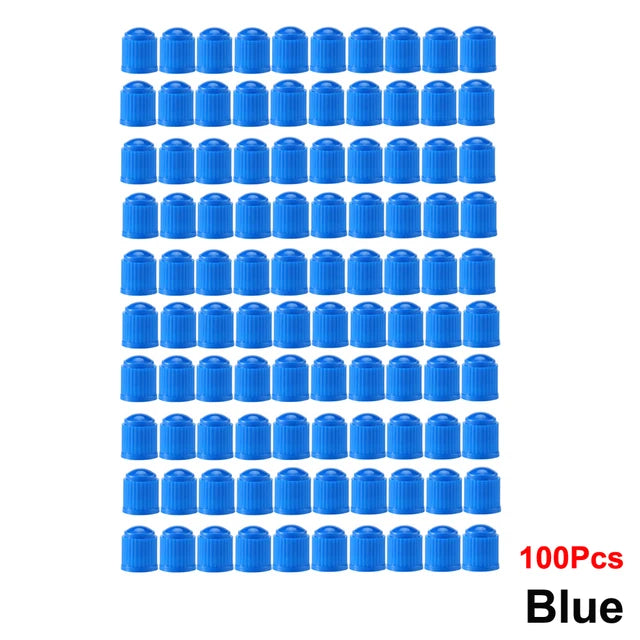 AUTCOAT-Tire Stem Valve Caps, Plastic Valve Caps, Universal Stem Covers for Cars, SUVs, Bike &amp; Bicycle, Trucks, Motorcycles 