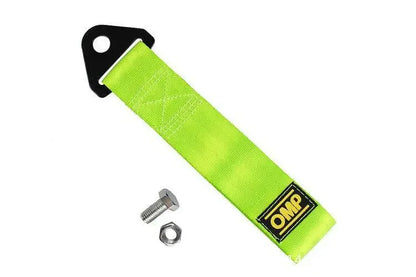 Cuerda de remolque para coche Omp, modificación, gancho de seguro de automóvil, parachoques delantero, cuerda de remolque, cabeza de vehículo, serpentina para coche, accesorios decorativos