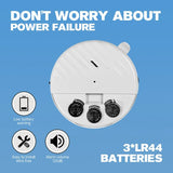 Wireless Door And Window Vibration Sensor Alarm 125dB Glass Breakage Anti-theft Sensor, Easy Install For Home Safety Protection
