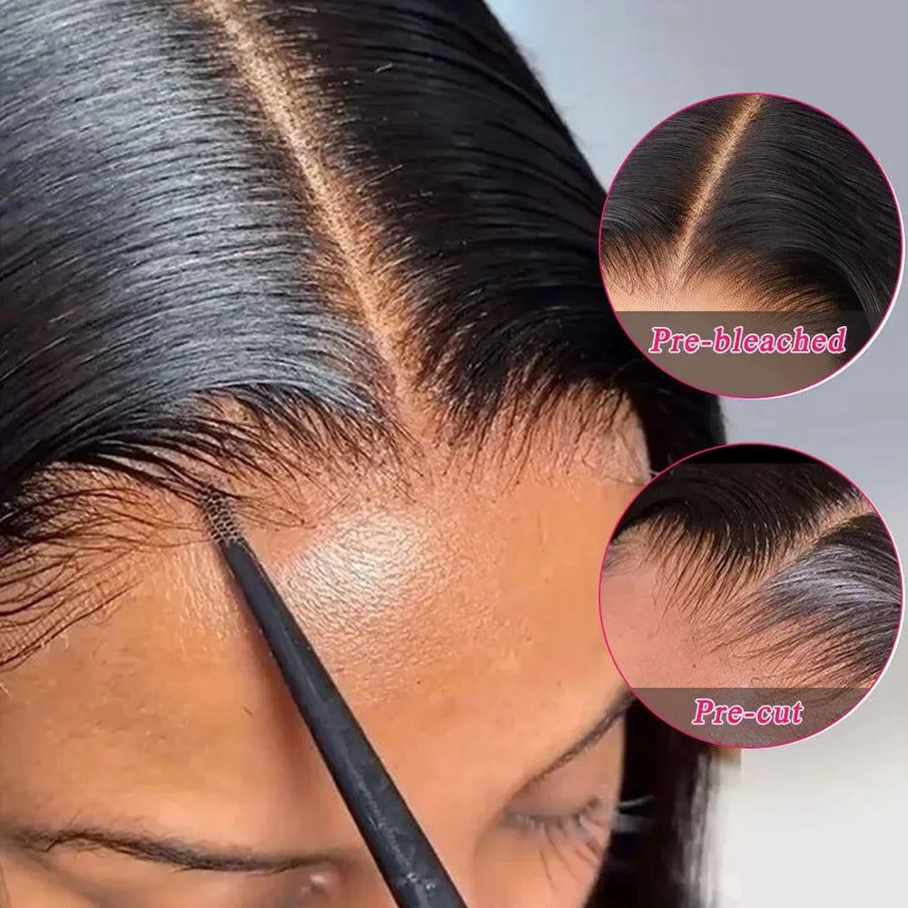 Peruca lace frontal gluseless cabeloliso HD - sem cola