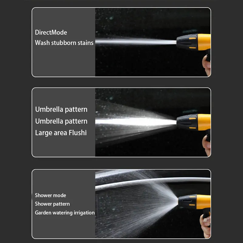 Car Wash water gun high-pressure household sprinkler washing garden balcony expansion and pressurization hose brush car wash