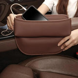 Leather Car Seat Gap Organizer Multifunctional Vehicle Storage Box Creative Interior Decoration Carriage Gap Placement Box