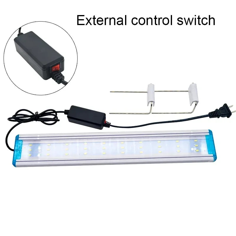 LED Fish Tank Light Frame Grass Tank Light Aquarium Splash Proof Lighting Ultra-thin Fish Tank Aquatic Plant Growth Lamps