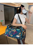Oxford Leaves Large Capacity Travel Tote 2026 New High Quality Durable Bags Portable Daily Commute Versatile Travel Bags