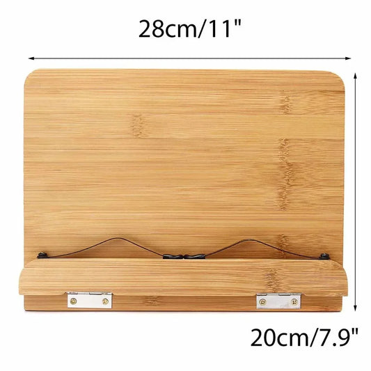 Bookends Jumon Bamboo Reading Desk Holder Sturdy Bookstand Textbooks Lightweight Portable Adjustable Book Cookbook Stand
