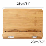Bookends Jumon Bamboo Reading Desk Holder Sturdy Bookstand Textbooks Lightweight Portable Adjustable Book Cookbook Stand