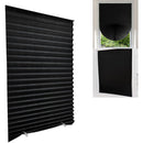 Blind for Window Self Adhesive Pleated Blinds Cordless No Drill Fabric Blinds Room Darkening Shades Blackout Shades for Bathroom
