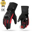 KEMiMOTO Winter Motorcycle Gloves CE Protective Black Guantes Moto Invierno Warm Touch Screen Waterproof Windproof Gloves