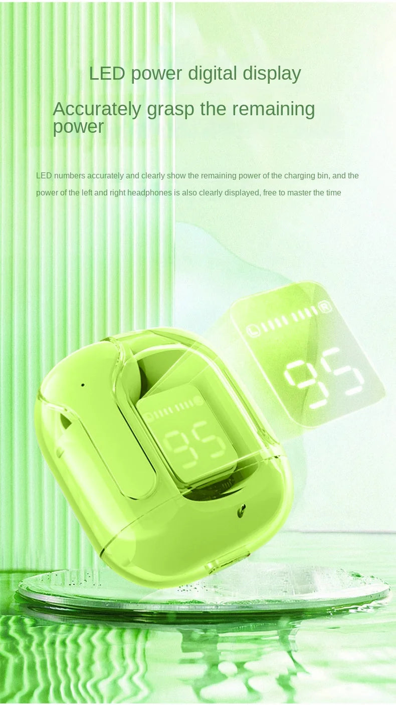 TWS Wireless Earphone Bluetooth 5.3 Headphones Sport Gaming Headsets Noise Reduction Earbuds Bass Touch Control for allphone