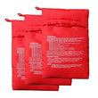 Bolsa reutilizable para microondas, bolsa roja horneada, exprés, papas perfectas, 4 minutos 
