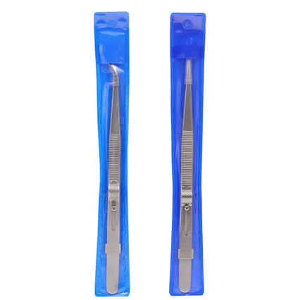 Pinzas de acero inoxidable con cierre deslizante ajustable, antiestáticas, herramienta para la fabricación de joyas y reparación de componentes electrónicos.