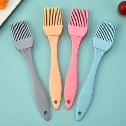 Escova resistente ao calor do óleo do silicone para o barbecue, cozinhando ferramentas para o molho de tempero, bolo, pão, manteiga, ovo, cozinha home