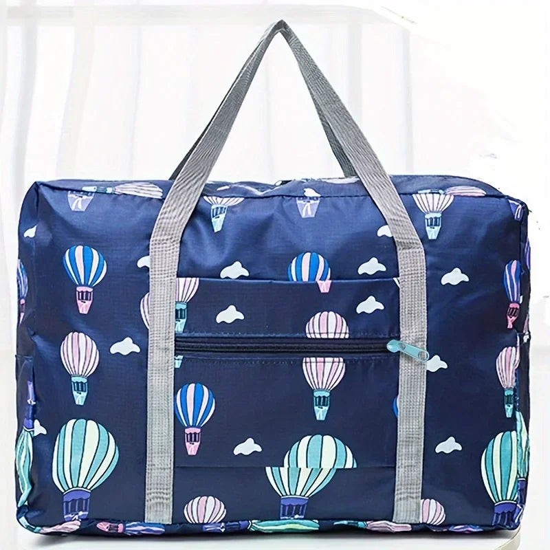 Portable and lightweight travel luggage bag, large capacity sports and fitness bag, foldable handheld boarding bag