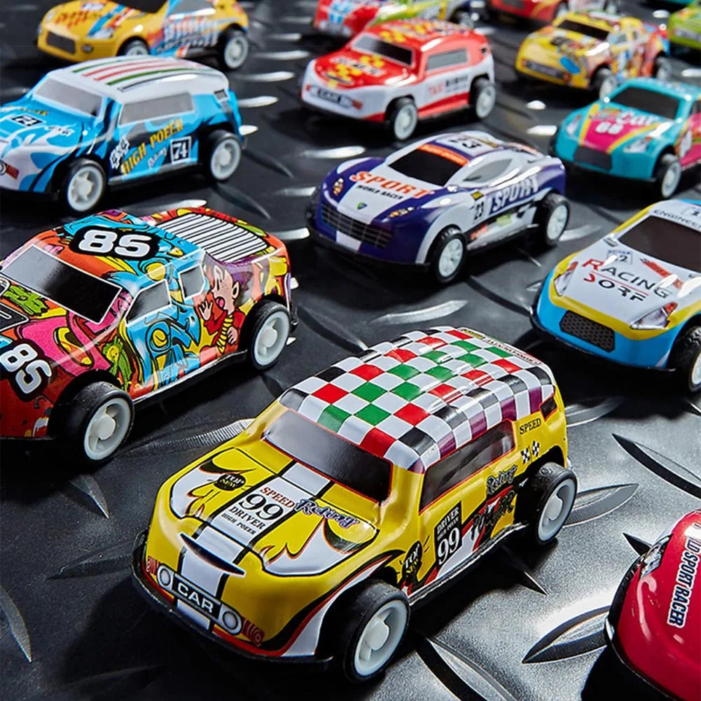 Mini coche de aleación con caja de almacenamiento, coches fundidos a presión, juguetes para niños, vehículo de inercia deslizante, kit de juguetes para niños, regalos para niños