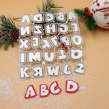 Letter A-Z Metal Cutting Dies Scrapbooking Embossing Dies Stencil Template Art Decoration Knife Mold Craft Die Cut