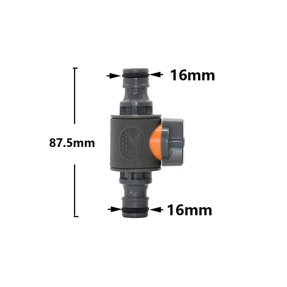 Conector rápido para manguera de jardín, acoplador de tubería de 1/2, 3/4 y 1 pulgada, conector de agua de parada, junta de reparación de 16/20/32 mm, accesorio para sistema de riego