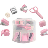 Mini Stapler Staple Punch Hole Tape Machine Set Ins Multifunction StationeryScrapbook Tool Box Office School Student Supplies