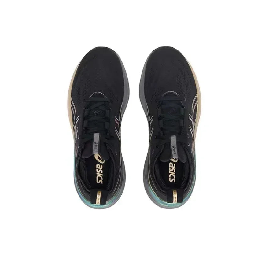 Zapatillas de running originales Asics Nimbus 26 para hombre, de caña baja, con amortiguación, para exteriores, antideslizantes y transpirables.