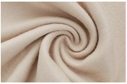 Bufanda multiusos de imitación de cachemira cepillada de color sólido, gruesa, larga, con borlas, para invierno, para niña