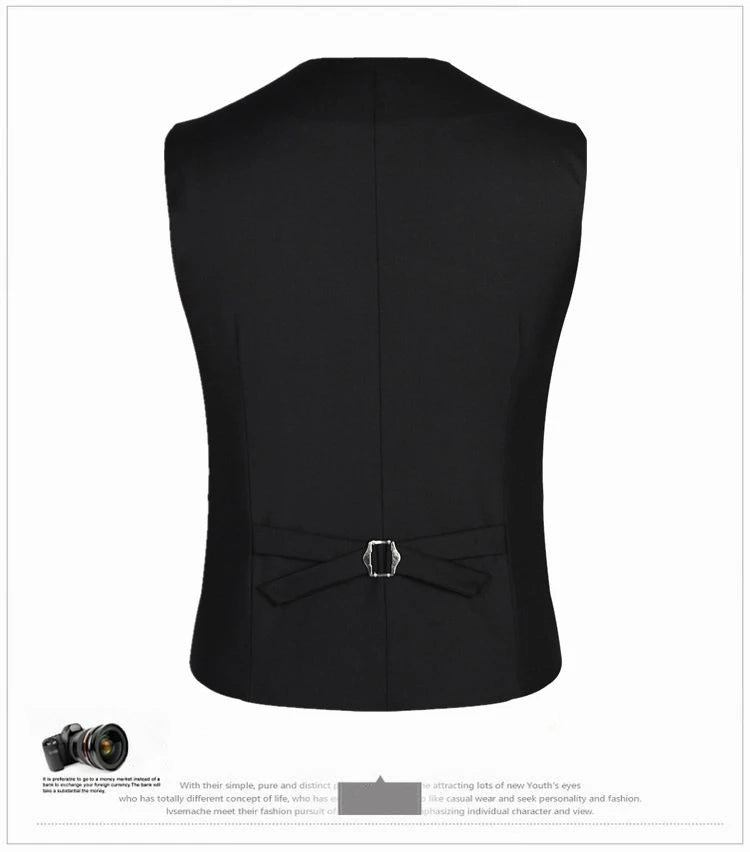 M-6XL Dress Vests For Men Slim Fit Mens Suit Vest Male Waistcoat Gilet Homme Casual Sleeveless Formal Business Jacket Plus Size