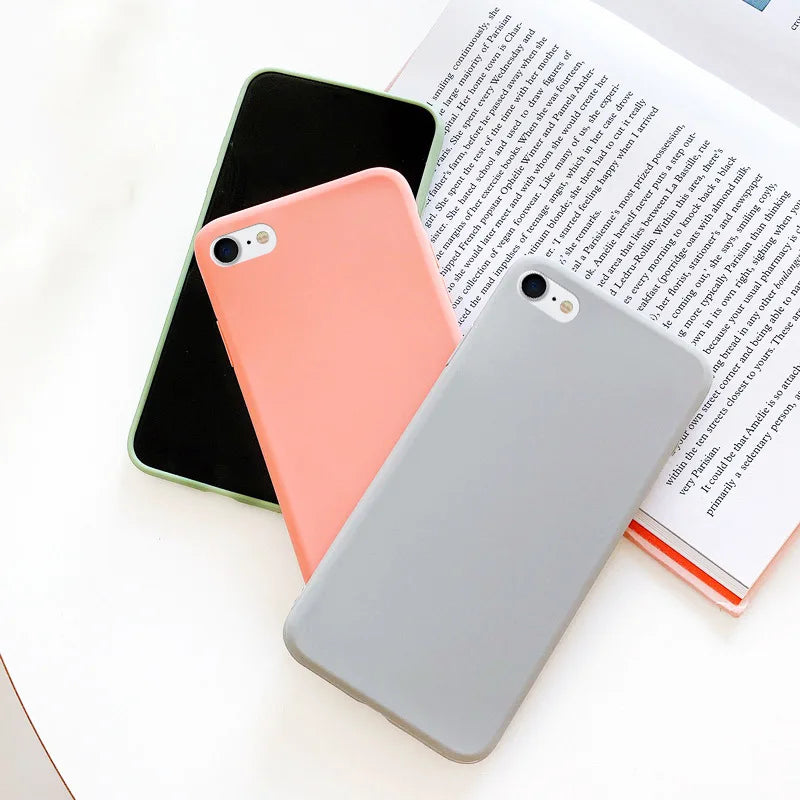 Funda para iPhone 7, 8, SE (2020, 2022), a prueba de golpes, TPU, silicona líquida, carcasa trasera protectora para iPhone SE (2020, 2022), funda blanda.