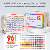 Languo 9pcs/box Soft Brush Acrylic Marker Pen Set, DIY Hand Drawn, Paint Art Markers pens, Student Graffiti Acrylic Paint Pens, M720