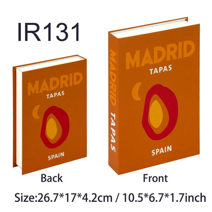 Travel Series Fake Book Decoration Coffee Table Living Room Fashion Fake Book Storage Box Decor Model Room IBIZA CAPRI