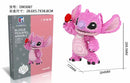 Anime Stitch Building Blocks Angel Scrump Guitar Holding Book Stitch Model Assembled Toys Children's DIY Mini Brick Figure