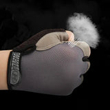 Men Women Gym Gloves Weightlifting Fitness Training Non Slip Palm Protector Breathable Fingerless Bike Bicycle Cycling Gloves