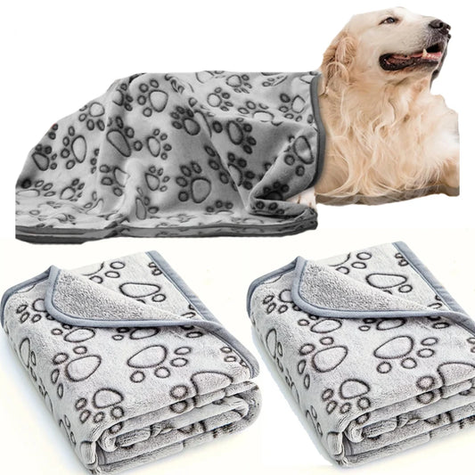 Ultra Soft Fluffy High-Quality Pet Blanket, Cute Cartoon Pattern Pet Mat, Warm and Comfortable Blanket for Cats and Dogs, Cat Bath Towel