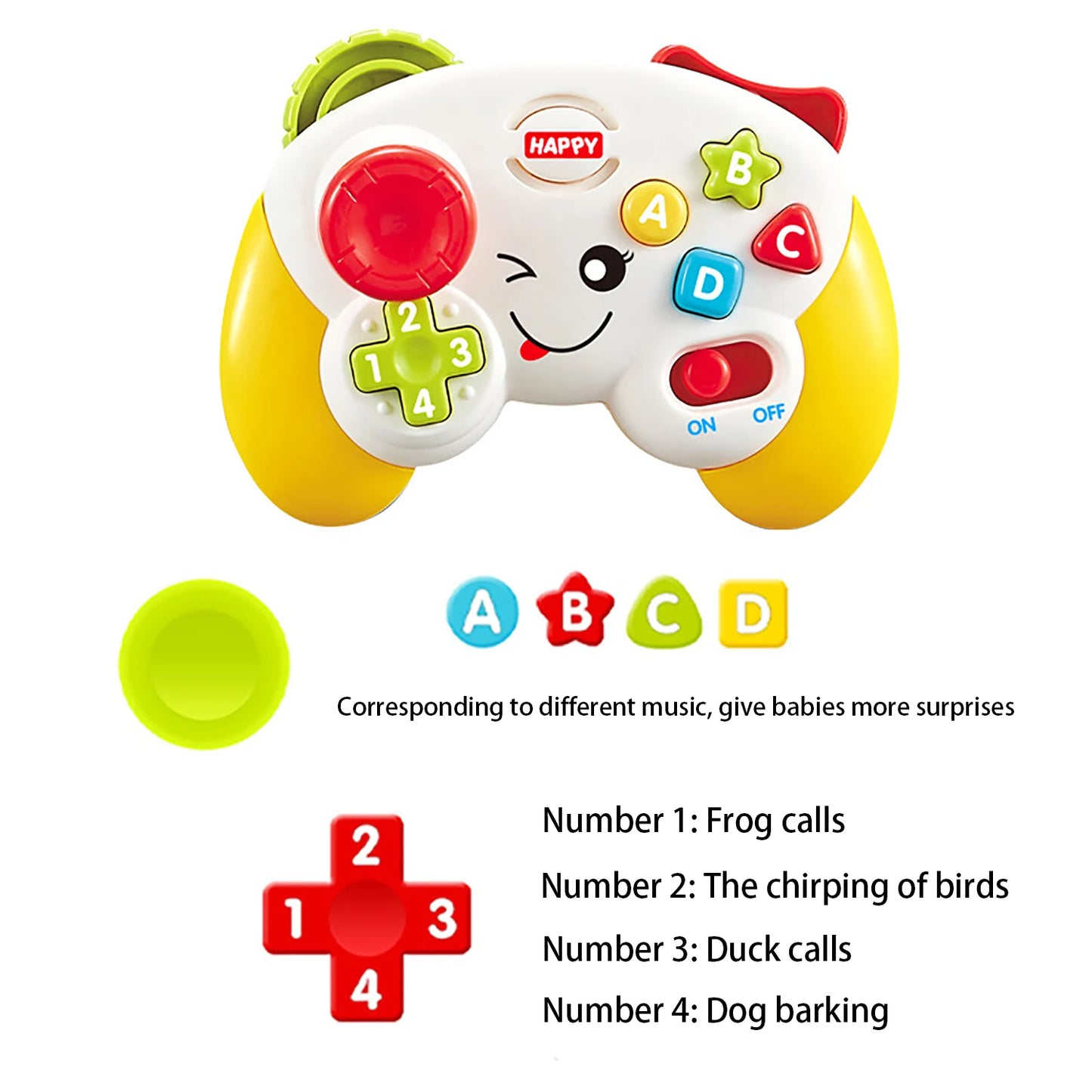 Puzzle early education parent-child interaction children's toys, electric games, music controllers, early education lights