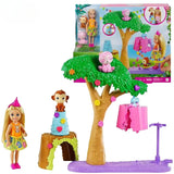 Original Barbie Club Chelsea Mini Kelly Series Roleplay Dolls Life Relax Simulation Bed Time Toys for Girls Princess Family Gift