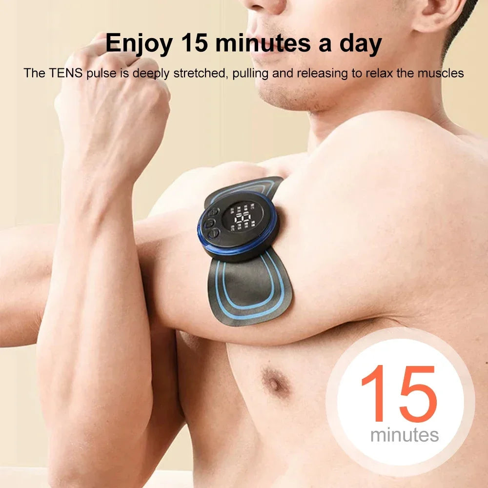 Mini Portable Neck Massager Electric Neck Stretcher for Cervical Muscle Pain Relief and Shoulder Relaxation Massage Patch