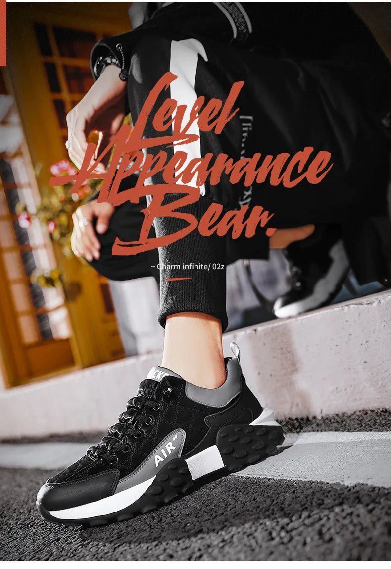 Men Sneakers Platform Men Shoes 2025 New Running Shoes for Men Luxury Brand Casual Vulcanized Shoes Comfortable Tenis Masculino