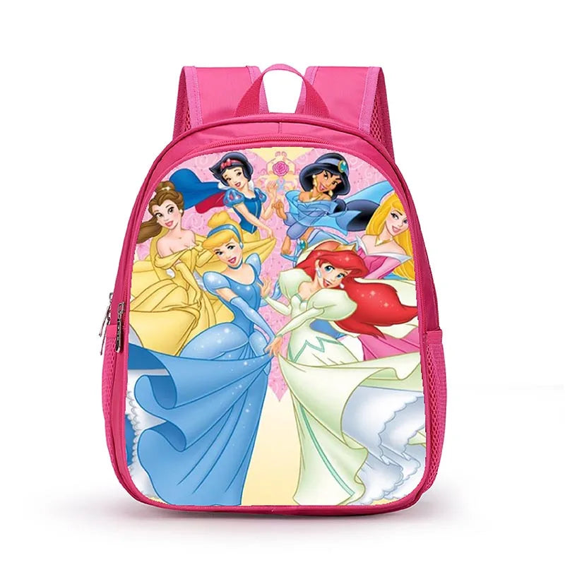 12 Inch Disney Snow White Princess School Bags for Kindergarten Children kids School Backpack for Girls Boys Cartoon Backpacks